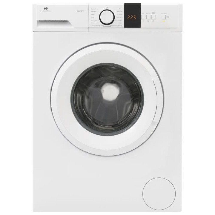 Lave-linge hublot CONTINENTAL EDISON CELL712IW1 - 7 kg – Moteur indu
