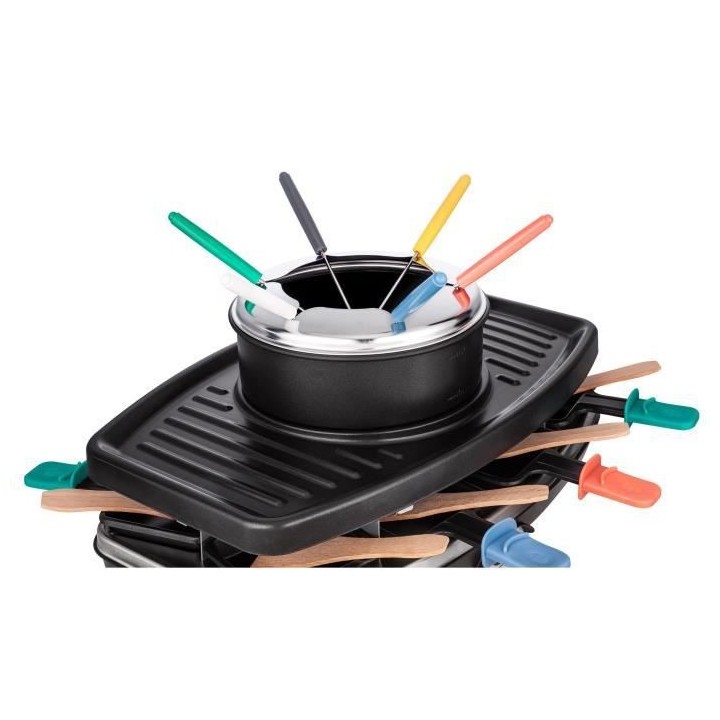 CONTINENTAL EDISON FD12881 Appareil a raclette et fondue 8 personnes -