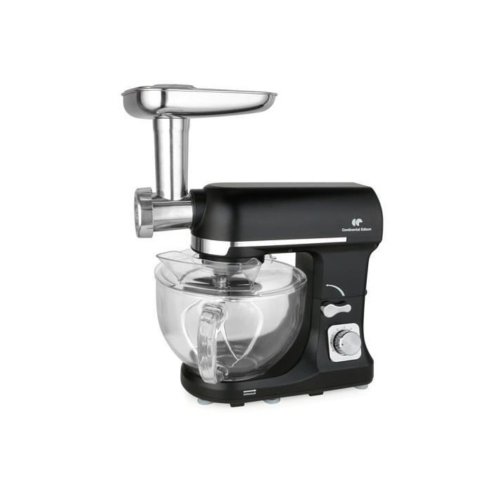 Robot Pâtissier CONTINENTAL EDISON - RP1000GB - 1000 watts - Noir bol