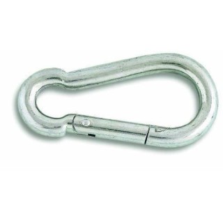 Lot de 5 Mousquetons pompier - Acier zingué - Ø 10 x 100 mm