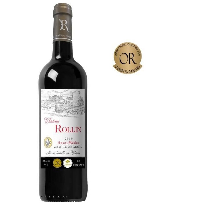 Château Rollin 2019 Haut-Médoc Cru Bourgeois - Vin rouge de Bordeaux