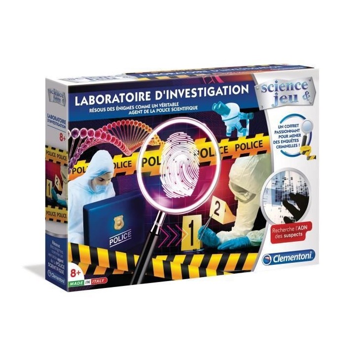 CLEMENTONI Science & Jeu -Laboratoire d'investigation - Jeu scientifiq