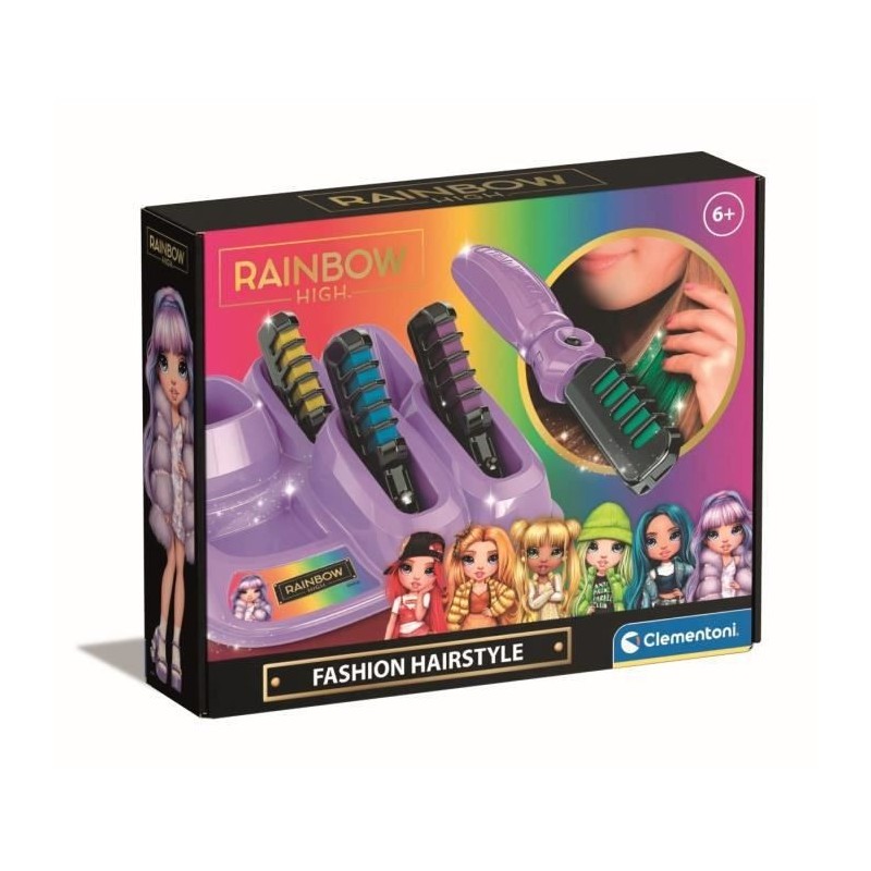 Clementoni - Hair chalks Rainbow High - 18709