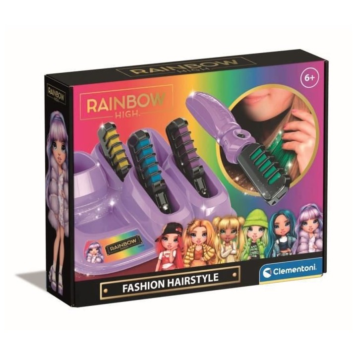 Clementoni - Hair chalks Rainbow High - 18709