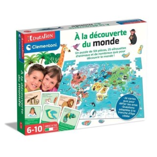 CLEMENTONI - PRESCHOOL GAMES - a la découverte du monde -52591. Dimen