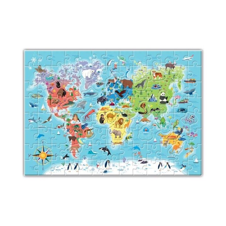 CLEMENTONI - PRESCHOOL GAMES - a la découverte du monde -52591. Dimen