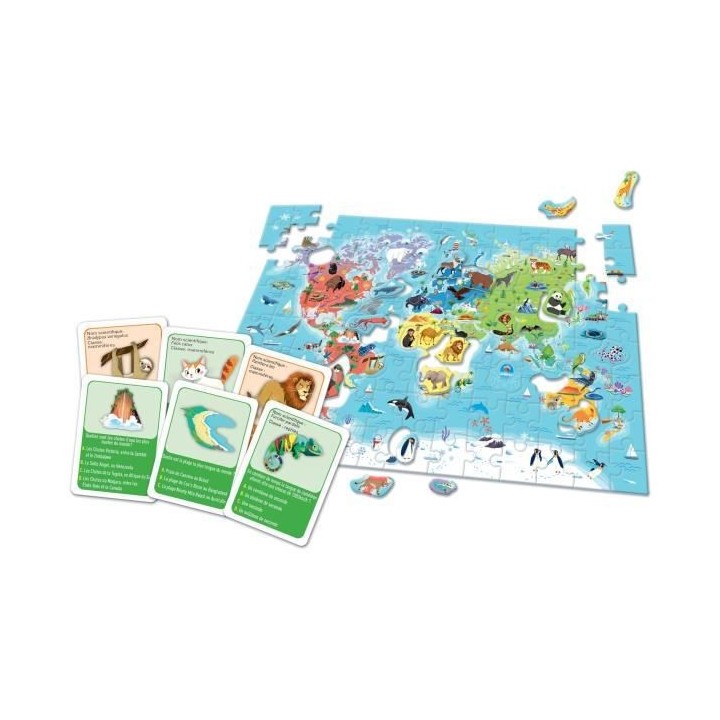 CLEMENTONI - PRESCHOOL GAMES - a la découverte du monde -52591. Dimen