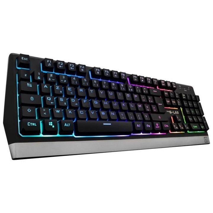 THE GLAB Pack Gaming TUNGSTEN Sans fil - Clavier + Souris - Français