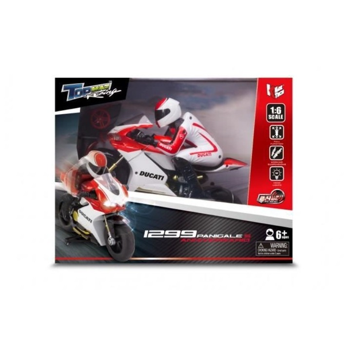 Moto radiocommandée 31cm Moto Ducati Rider 2,4 G