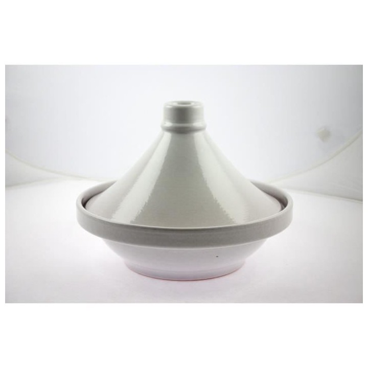 Cosy & Trendy 9300084 Tajine en Gres-D 28 CM - Blanc