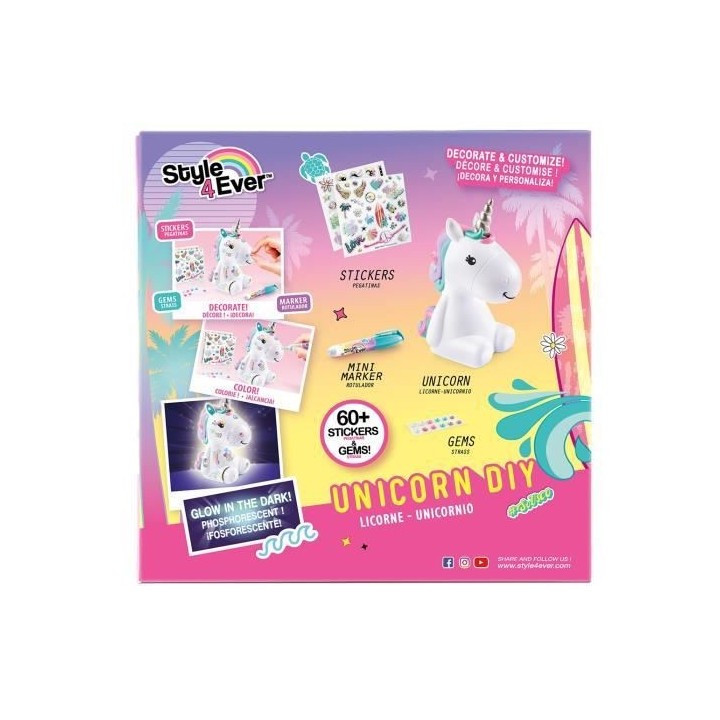 STYLE 4 EVER Licorne a décorer