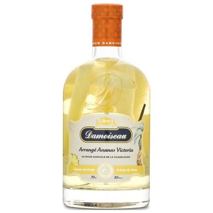 Rhum Damoiseau - Les Arrangés Ananas Vanille - Rhum agricole - Guadel