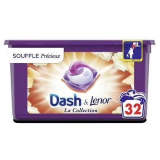 DASH Allin1 Pods Souffle Précieux Lessive en capsules - 32 lavages