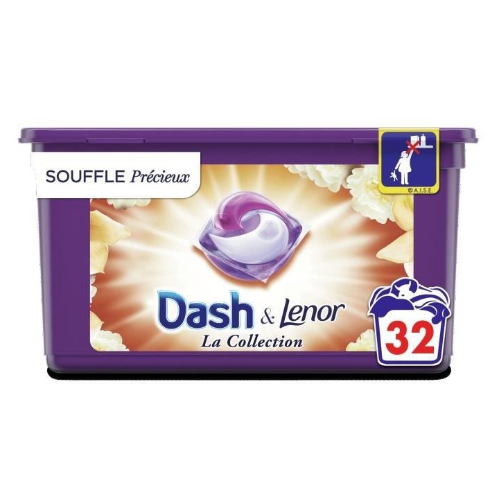 DASH Allin1 Pods Souffle Précieux Lessive en capsules - 32 lavages
