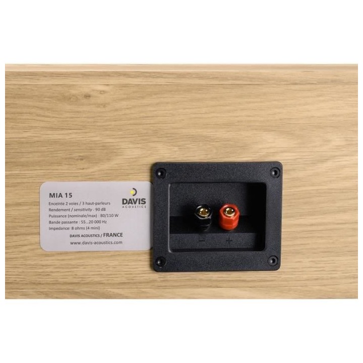 DAVIS ACOUSTICS MIA 15 - Enceinte centrale - 110W - 3 hauts-parleurs -