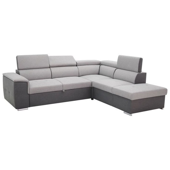 Canapé d'angle convertible panoramique 5 places DAYTONA - Tissu Malmo
