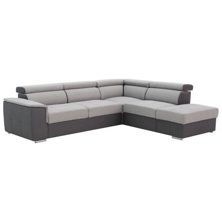 Canapé d'angle convertible panoramique 5 places DAYTONA - Tissu Malmo