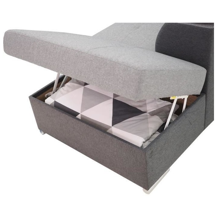 Canapé d'angle convertible panoramique 5 places DAYTONA - Tissu Malmo