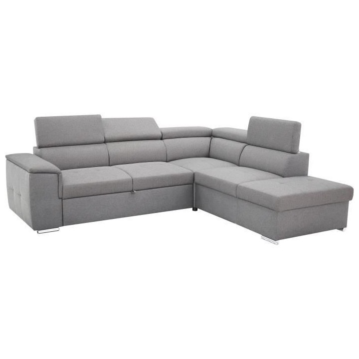 Canapé d'angle convertible panoramique 5 places DAYTONA - Tissu Malmo