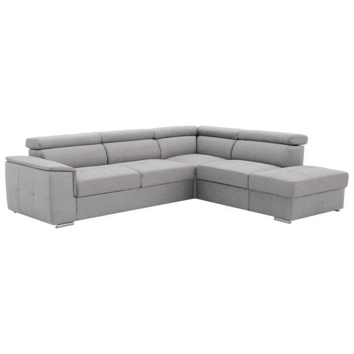 Canapé d'angle convertible panoramique 5 places DAYTONA - Tissu Malmo