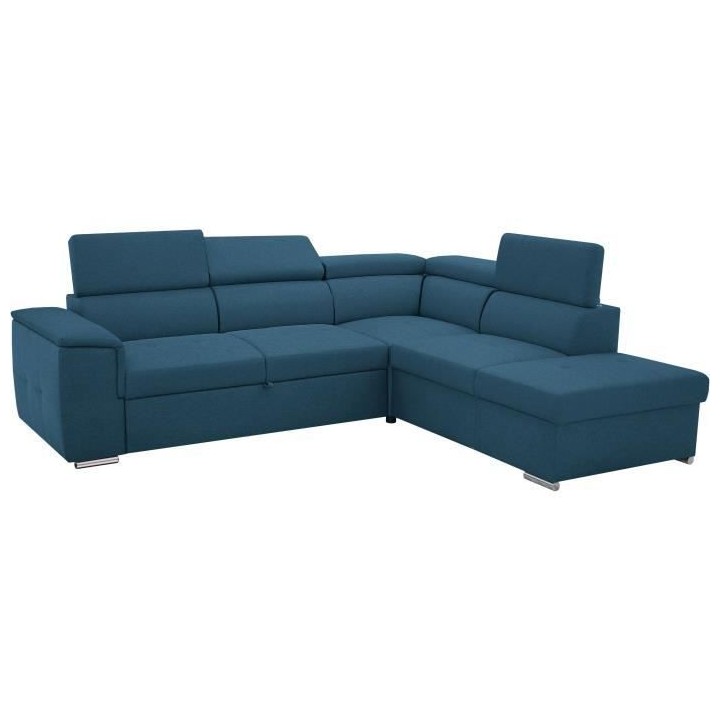 Canapé d'angle convertible panoramique 5 places DAYTONA - Tissu Malmo