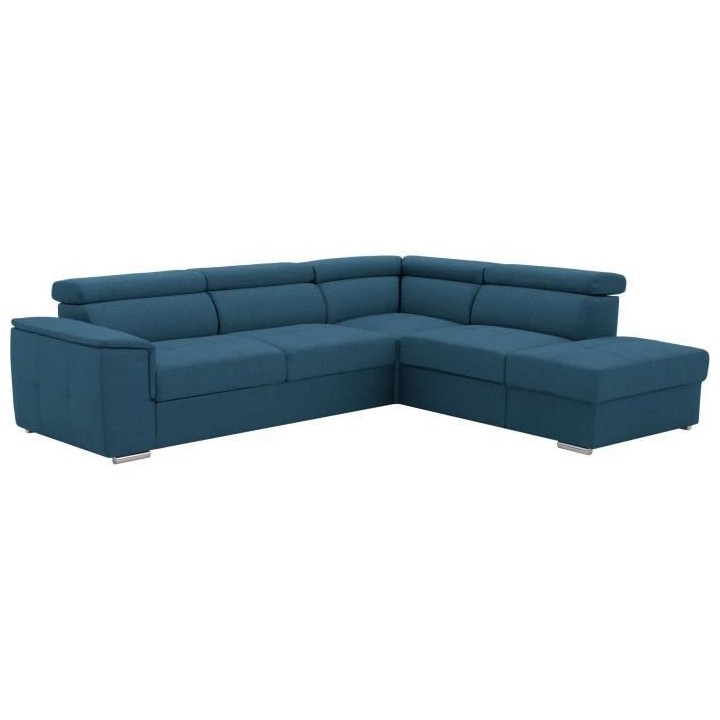 Canapé d'angle convertible panoramique 5 places DAYTONA - Tissu Malmo