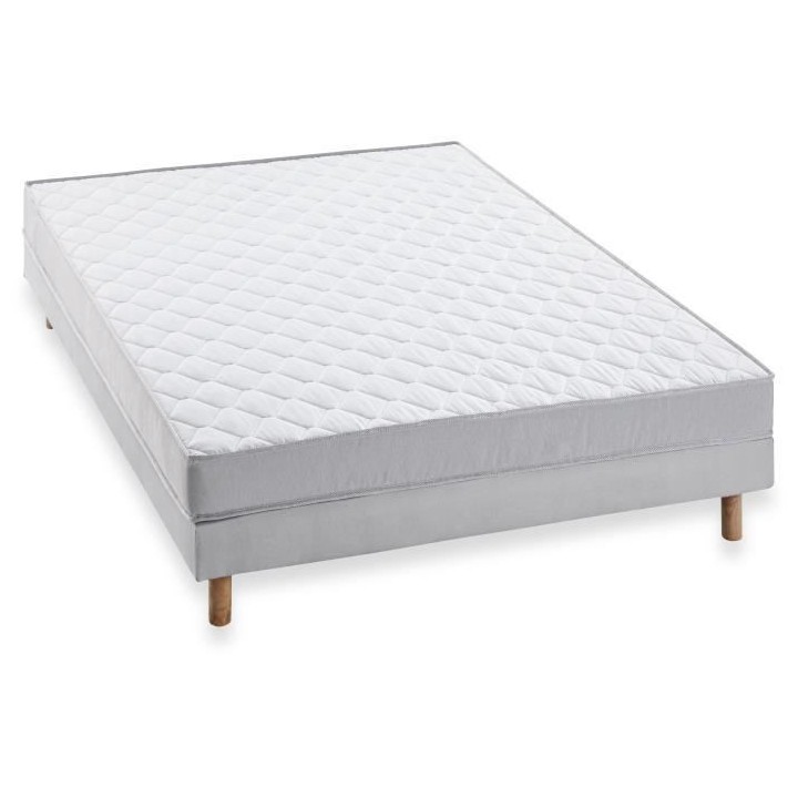 DEKO DREAM AIRFLEX Ensemble Matelas 160x200 cm + Sommier - Mousse - 5