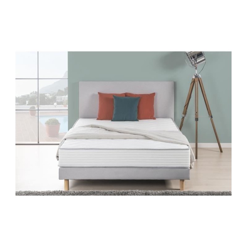 DEKO DREAM - Matelas Latex 140x190 - 18cm d'épaisseur Pure