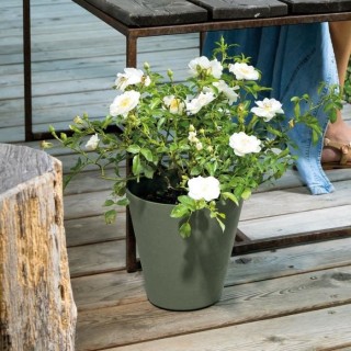 DEROMA Pot de fleurs Save R verde a réserve d'eau - Coloris vert - 30