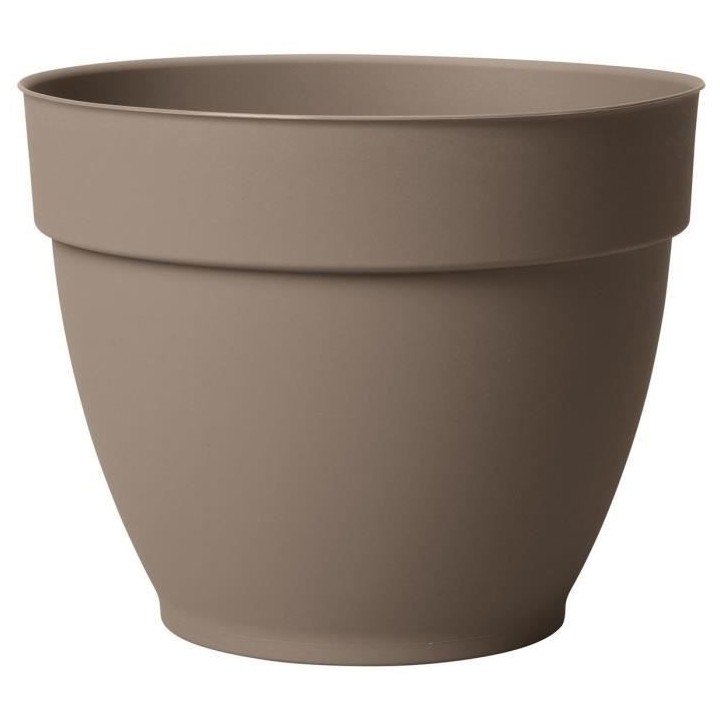 DEROMA Pot de fleurs Ninfea R camel a réserve d'eau - Coloris taupe -
