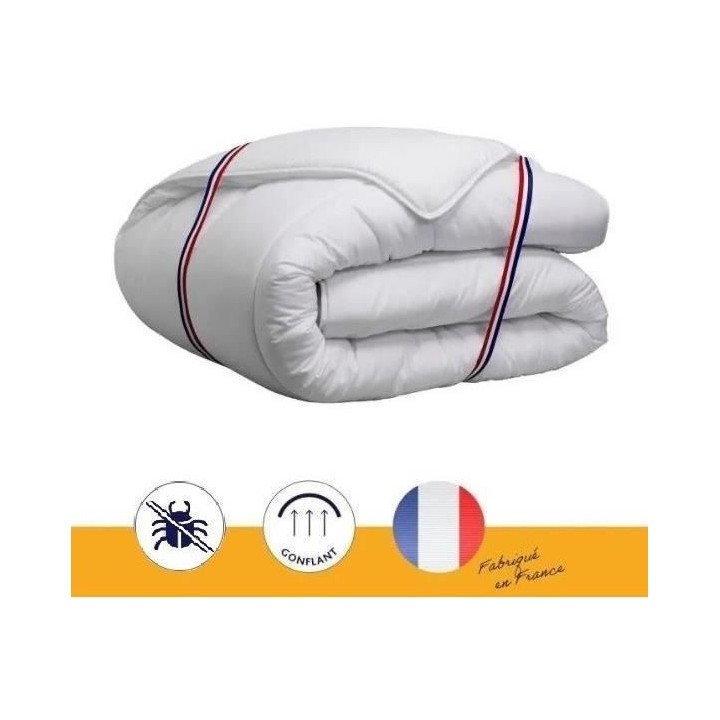 Couette 220 x 240 cm - DODO - Tempérée - 100% fibre polyester - Pour