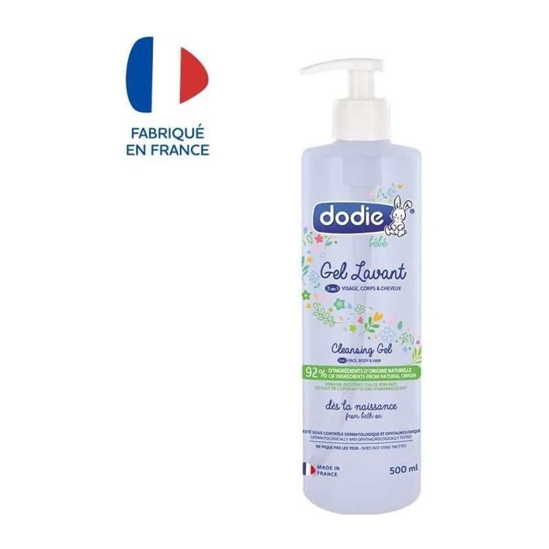 Dodie Hygiene & Soin Gel Lavant 3 en 1 500ml