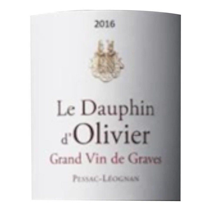 Dauphin d'Olivier 2016 Pessac-Léognan - Vin rouge de Bordeaux