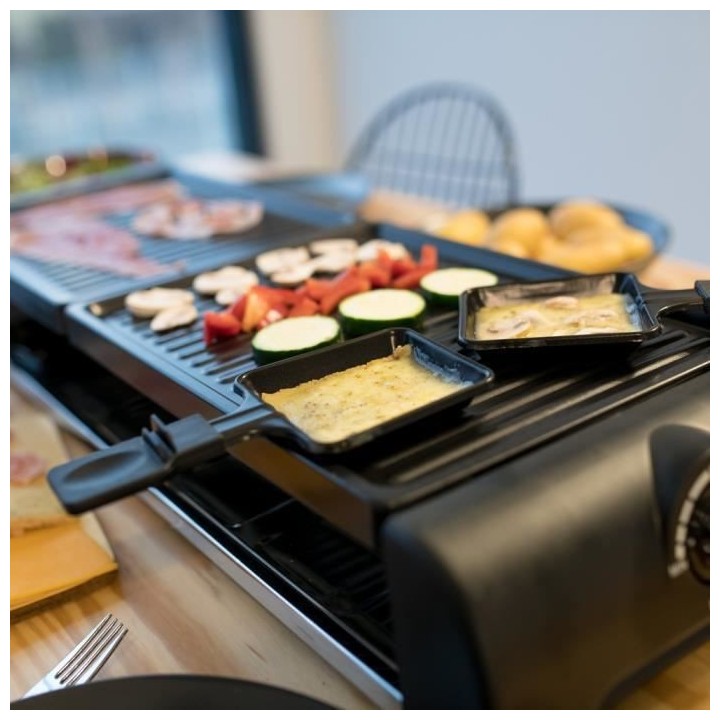 LIVOO DOC185 Appareil a raclette 12 personnes - Noir