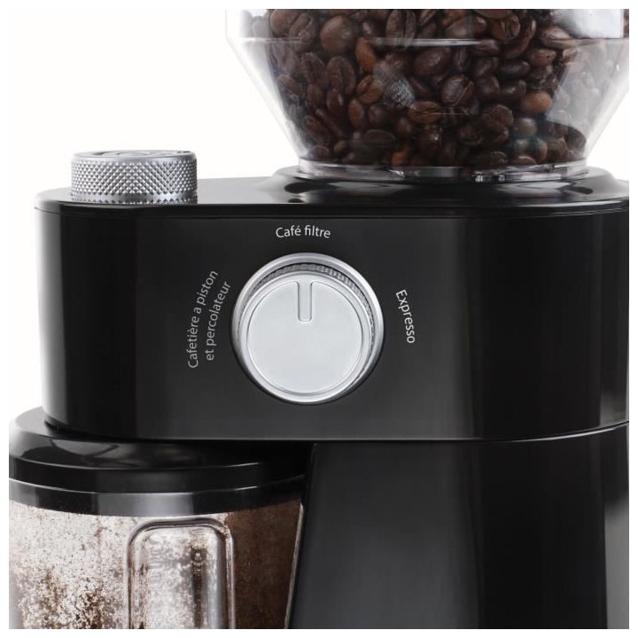 DOMOCLIP DOD158 Moulin a café électrique - Noir