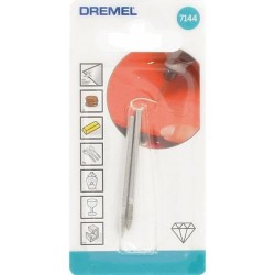 Lot de 2 pointes Diamant DREMEL 7144 (Bout pointu, Diametre de travail 2,4mm, Pour Gravure et Sculpture)