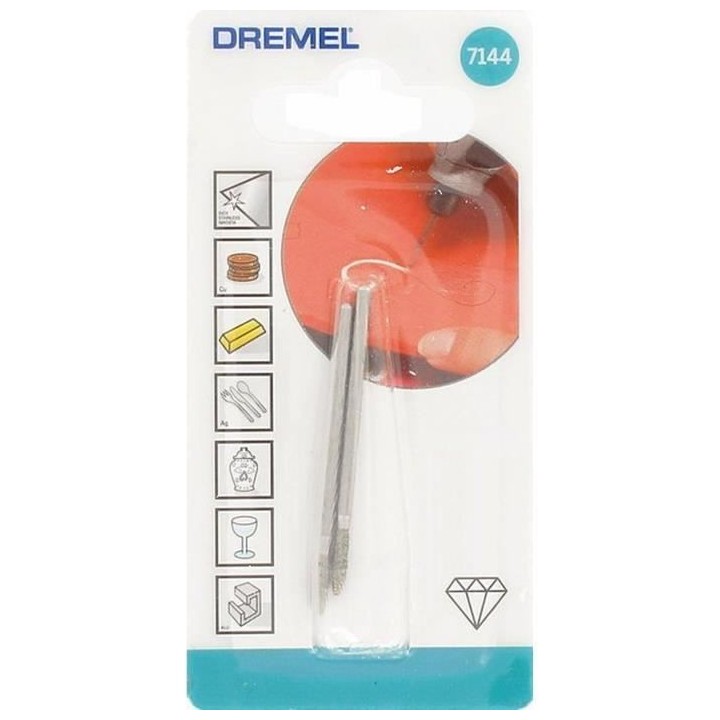 Lot de 2 pointes Diamant DREMEL 7144 (Bout pointu, Diametre de travail