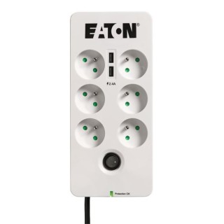 Multiprise/Parafoudre - EATON Protection Box 6 Tel@ USB FR - PB6TUF -