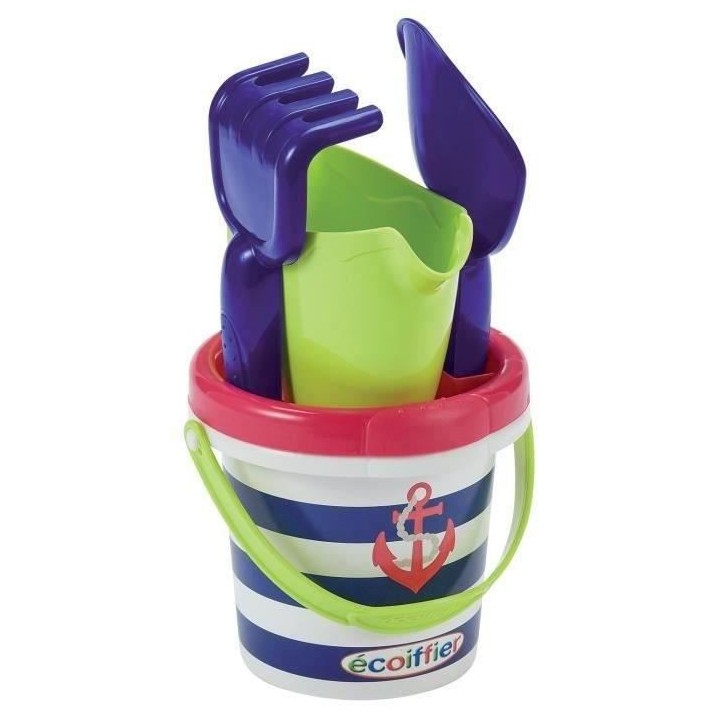 Ecoiffier Seau garni décor marin 12cm 221