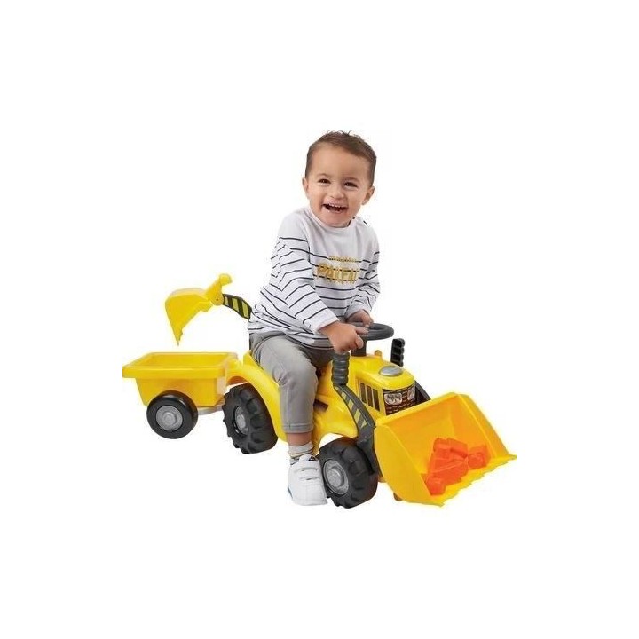 Porteur Tractopelle ECOIFFIER Abrick Jaune Des 12 mois