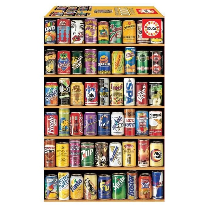 EDUCA - Puzzle - Canette de Soda - 1000p