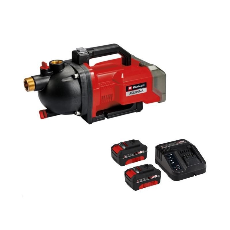 Pompe d'arrosage AQUINNA + Starter Kit 2x3,0Ah Double Chargeur - Power X-Change