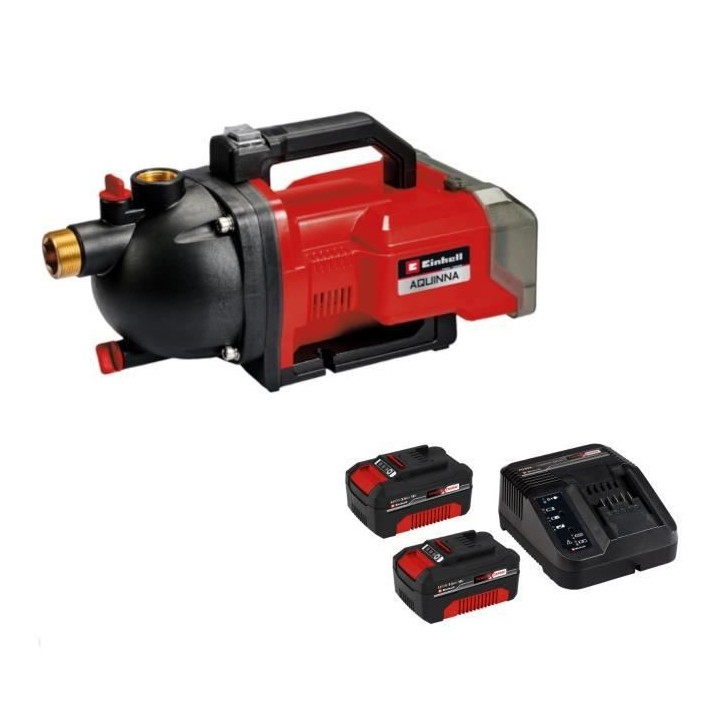 Pompe d'arrosage AQUINNA + Starter Kit 2x3,0Ah Double Chargeur - Power
