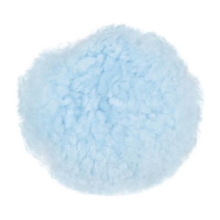 C.S.O Rond de muserolle croisée en mouton véritable pour cheval - Bl