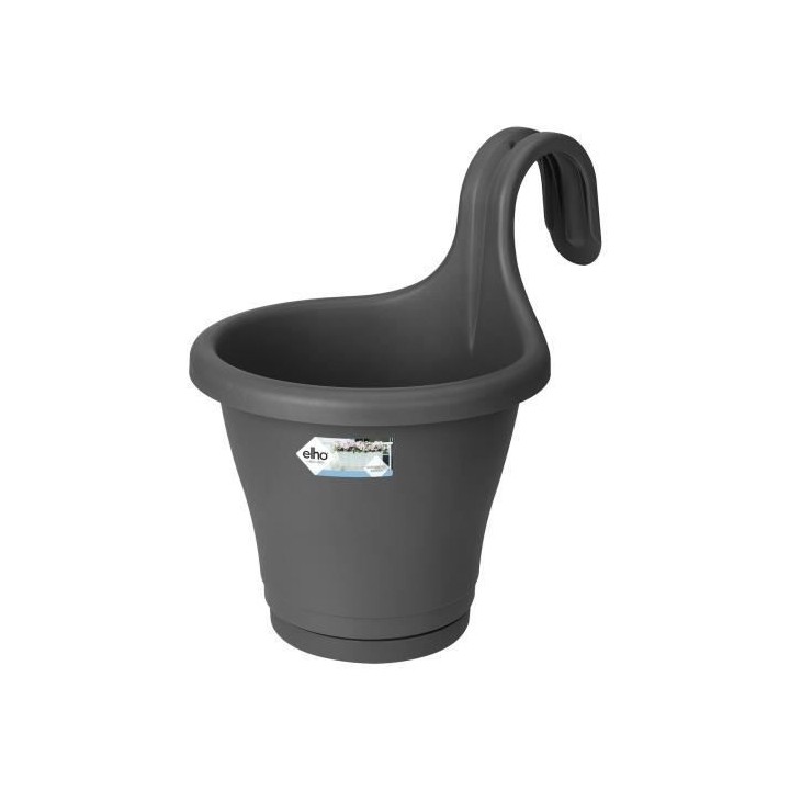 ELHO Jardiniere de balcon Corsica Simple - Gris anthracite - Extérieu