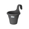 ELHO Jardiniere de balcon Corsica Simple - Gris anthracite - Extérieur & Balcon - L 19,4 x W 27,1 x H 25,9 cm