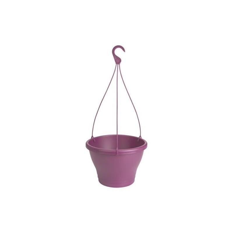 ELHO Pot de fleurs a suspendre Corsica 30 - Violet vif - Extérieur & Balcon - Ø 29,4 x H 21,1 cm