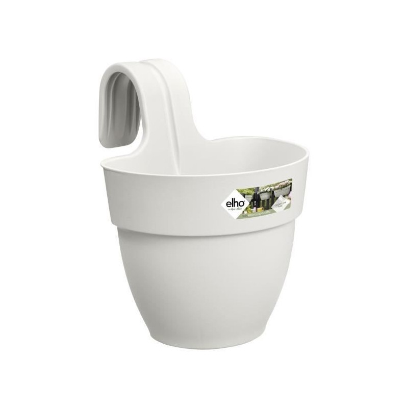 ELHO - Pot de fleurs - Vibia Campana Easy Hanger Small - Blanc Soie - Balcon extérieur - L 24.1 x W 20.5 x H 26.5 cm