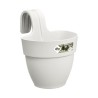 ELHO - Pot de fleurs - Vibia Campana Easy Hanger Small - Blanc Soie - Balcon extérieur - L 24.1 x W 20.5 x H 26.5 cm