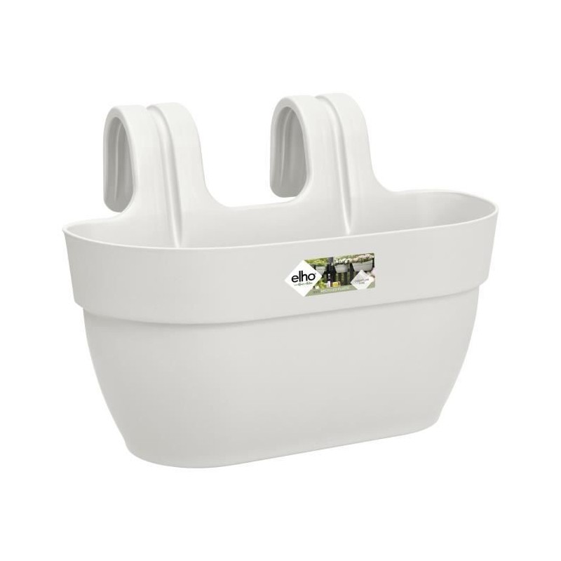 ELHO - Pot de fleurs - Vibia Campana Easy Hanger Medium - Blanc Soie - Balcon extérieur - L 24.1 x W 36 x H 26.5 cm